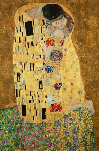 Polibek - detail - Gustav Klimt