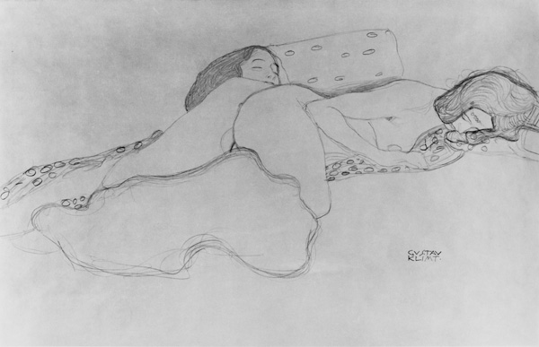 Two Women Asleep od Gustav Klimt