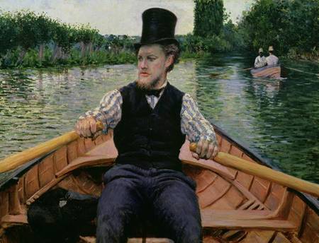 Rower in a Top Hat od Gustave Caillebotte