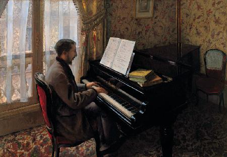 Young Man Playing the Piano