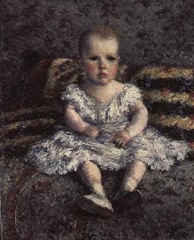 Child on a sofa