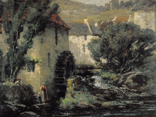 Watermill od Gustave Courbet