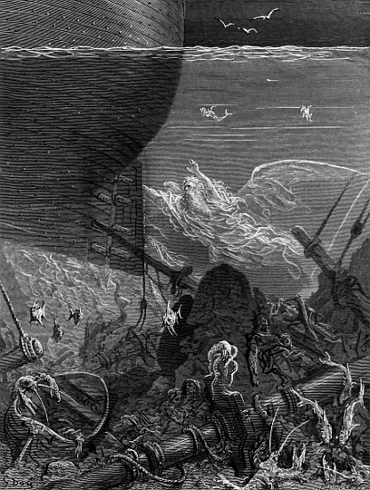The Spirit that had followed the ship from the Antartic, scene from ''The Rime of the Ancient Marine od Gustave Doré
