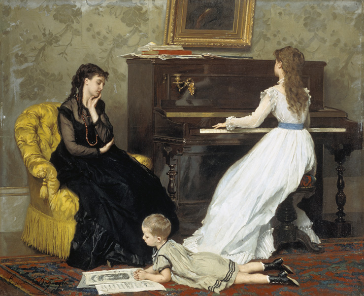 Music hour od Gustave Léonhard de Jonghe