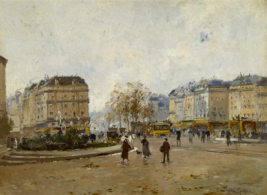 Place Pigalle, Paris. od Gustave Mascart