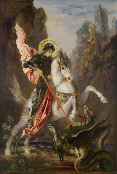 Saint George and the Dragon od Gustave Moreau