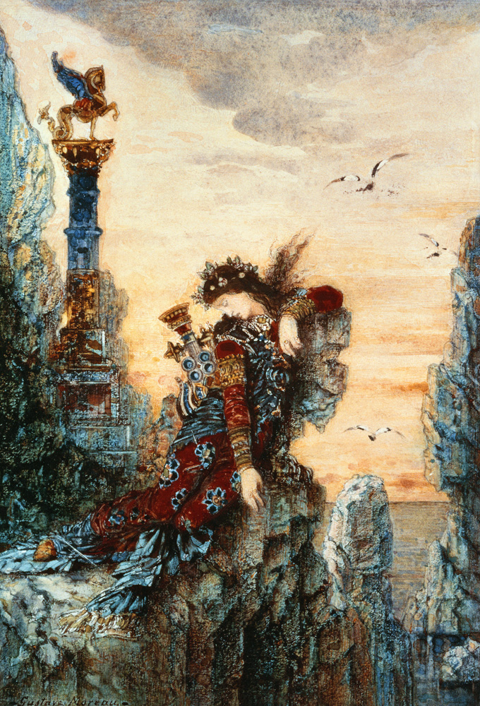 Sappho (b.c.650 BC) od Gustave Moreau