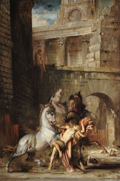 The horses of the Diomedes. od Gustave Moreau