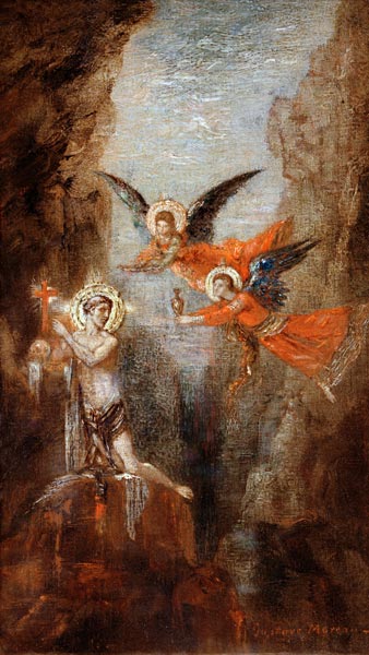 G.Moreau / Saint in the desert od Gustave Moreau