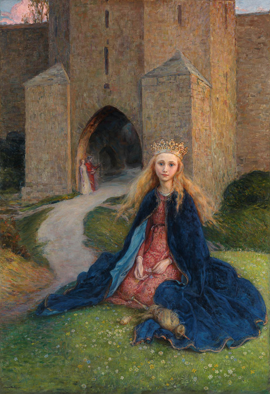 Princess with a spindle, 1896 (oil on canvas)  od Hanna Pauli