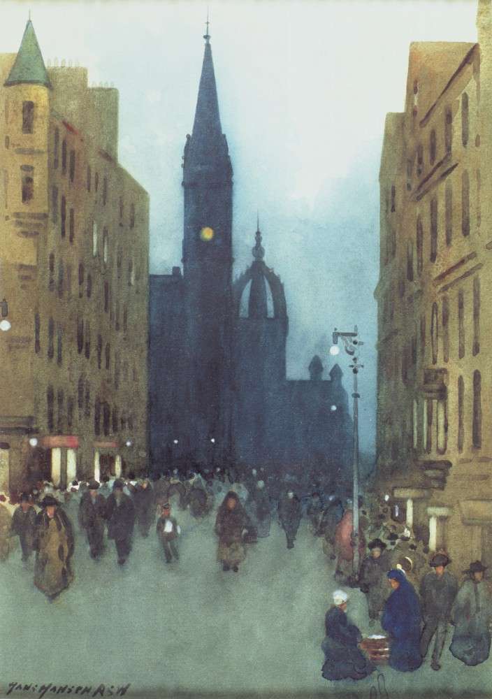 High Street, Edinburgh od Hans Hansen