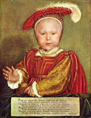 Eduard VI. as a child od Hans Holbein d.J.