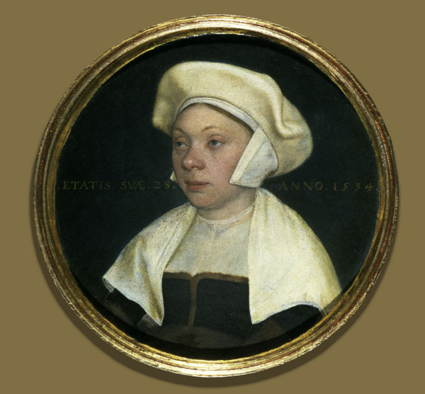 H.Holbein d.J., Gattin des Hofbedienst. od Hans Holbein d.J.