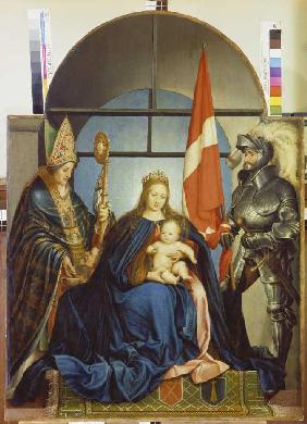 Altarpiece of the town clerk javelin stere (sogenSolothurner Madonna)