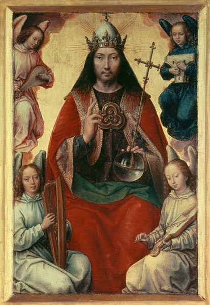 Heaven (From the Triptych of Earthly Vanity and Divine Salvation) od Hans Memling