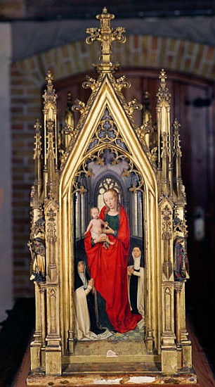 Virgin and Child, reverse of the Reliquary of St. Ursula od Hans Memling