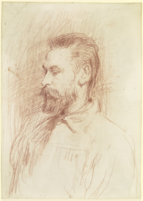 Portrait of Peter Bruckmann od Hans von Marées
