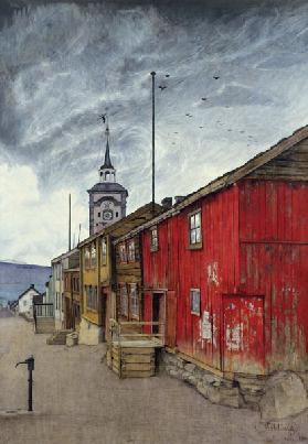 Straße in Røros