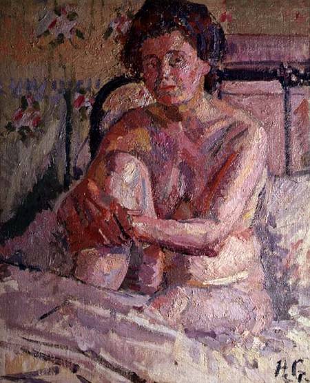 Nude on a Bed od Harold Gilman