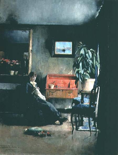 Blue Interior od Harriet Backer