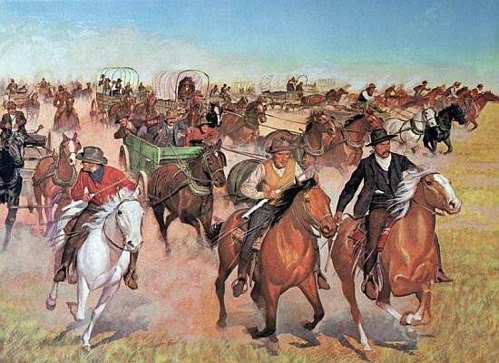 Oklahoma Land Rush od H.C. McBarron