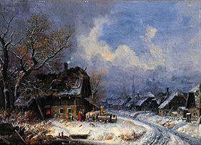 Wintry village