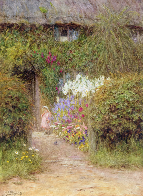 A cottage at Redlynch od Helen Allingham