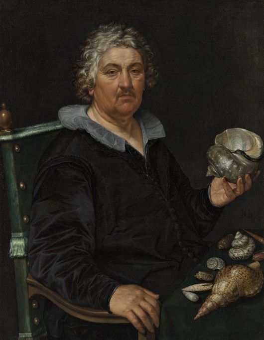 Portrait of the Haarlem Shell Collector Jan Govertsen van der Aer od Hendrick Goltzius
