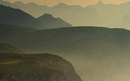 Evening sun at the Dolomites