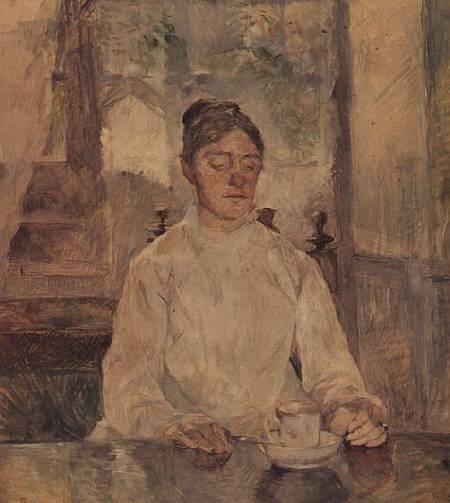 Portrait of the Artist's Mother at Breakfast, Malrome od Henri de Toulouse-Lautrec