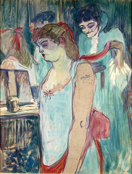 The Tattooed Woman or The Toilet od Henri de Toulouse-Lautrec