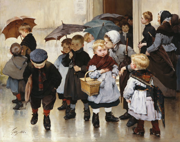 Schulausflug od Henri Jules Jean Geoffroy