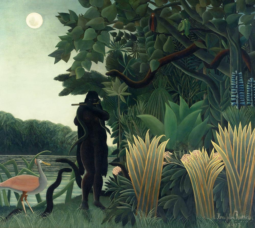 Schlangenbeschwörerin od Henri Julien-Félix Rousseau