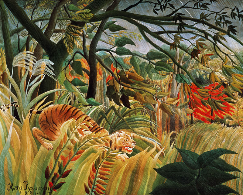 Surprised! Storm In A Forest od Henri Julien-Félix Rousseau