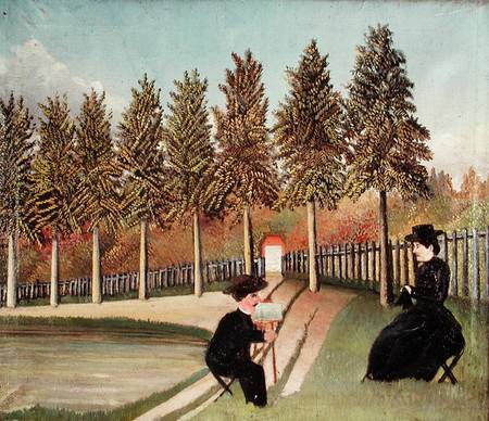The Artist Painting his Wife od Henri Julien-Félix Rousseau