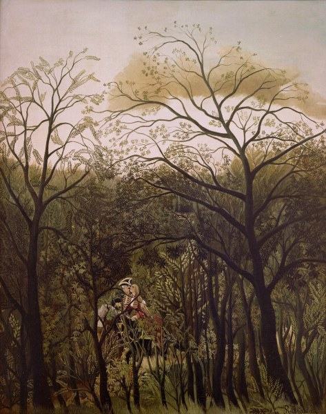 H.Rousseau, Rendezvous in the Forest od Henri Julien-Félix Rousseau