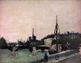 H.Rousseau, View .. of Ile Saint-Louis