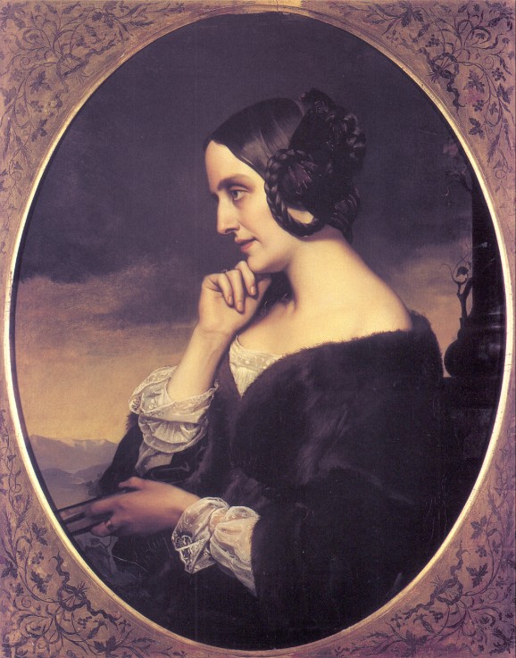 Portrait of Marie d’Agoult (1805-1876) od Henri Lehmann
