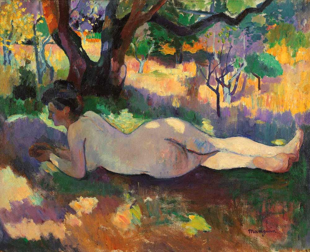 Nude under the Trees (Nu sous les arbres) od Henri Manguin