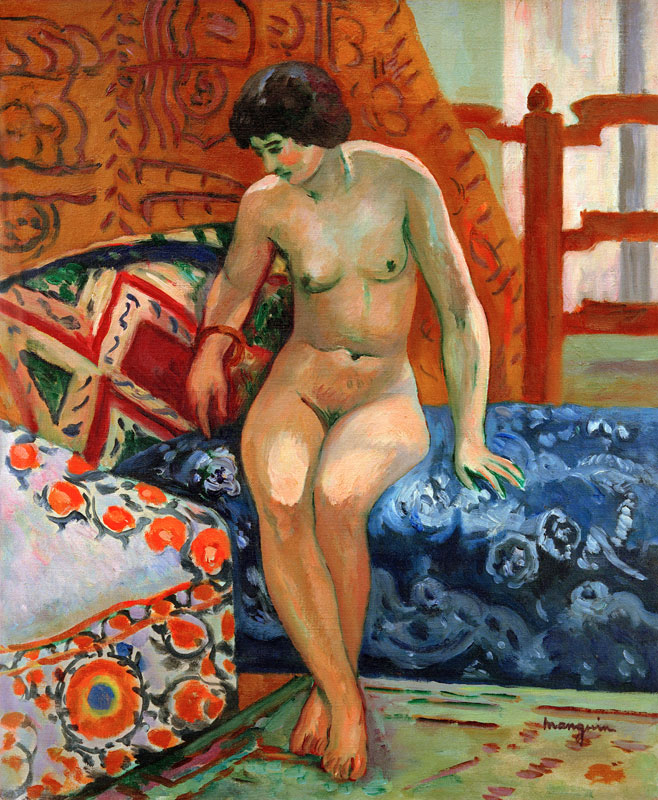 Nu à lottoman od Henri Manguin