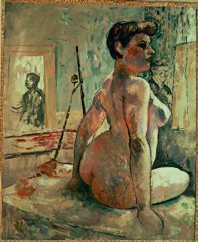 Female nude in the studio