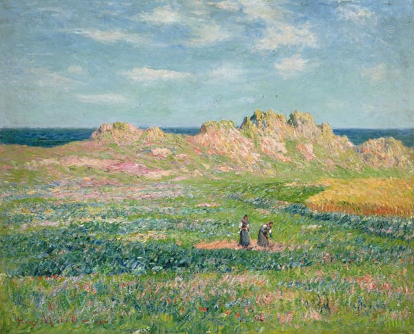 On the Ile this ' Ouessant. od Henri Moret