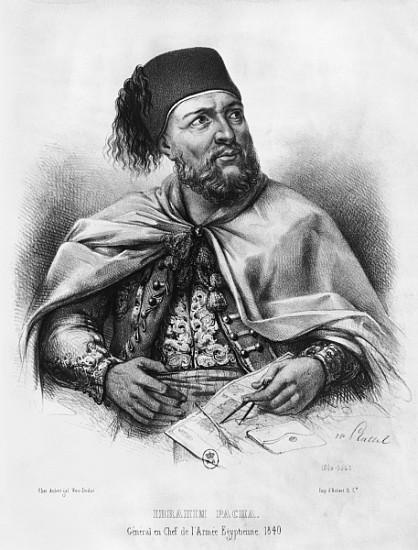 Portrait of Ibrahim Pasha od Henri Daniel Plattel