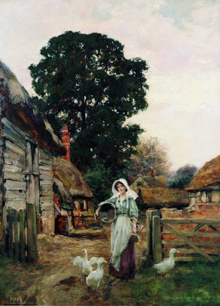 The Dairy Maid (board) od Henry John Yeend King
