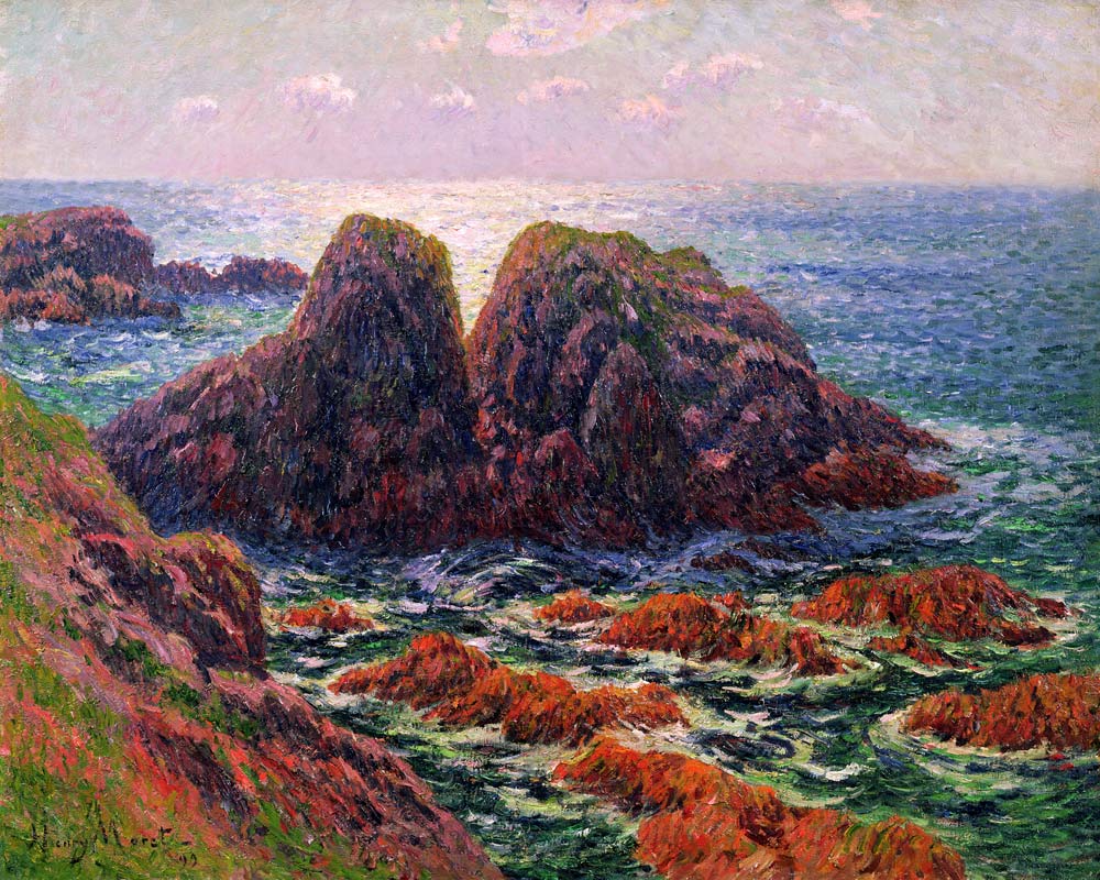 The sea at Finistere od Henry Moret