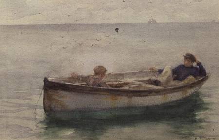 Two Boys in a Rowing Boat od Henry Scott Tuke
