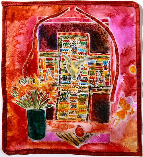 Guatemalan Shrine, 2005 (dyes on silk)  od Hilary  Simon