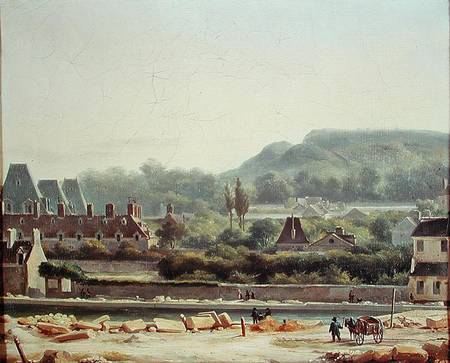 The Hopital Saint-Louis and the Buttes-Chaumont in 1830 od Hippolyte Adam