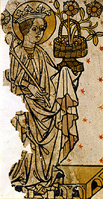 St. Dorothea. Author 1394 od Holzschnitt