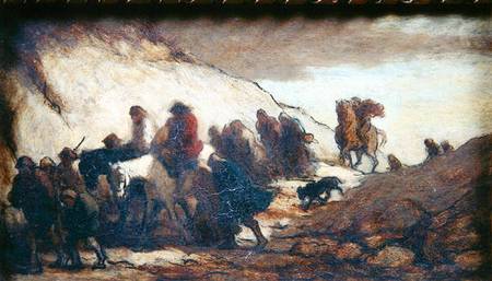 The Fugitives or The Emigrants od Honoré Daumier